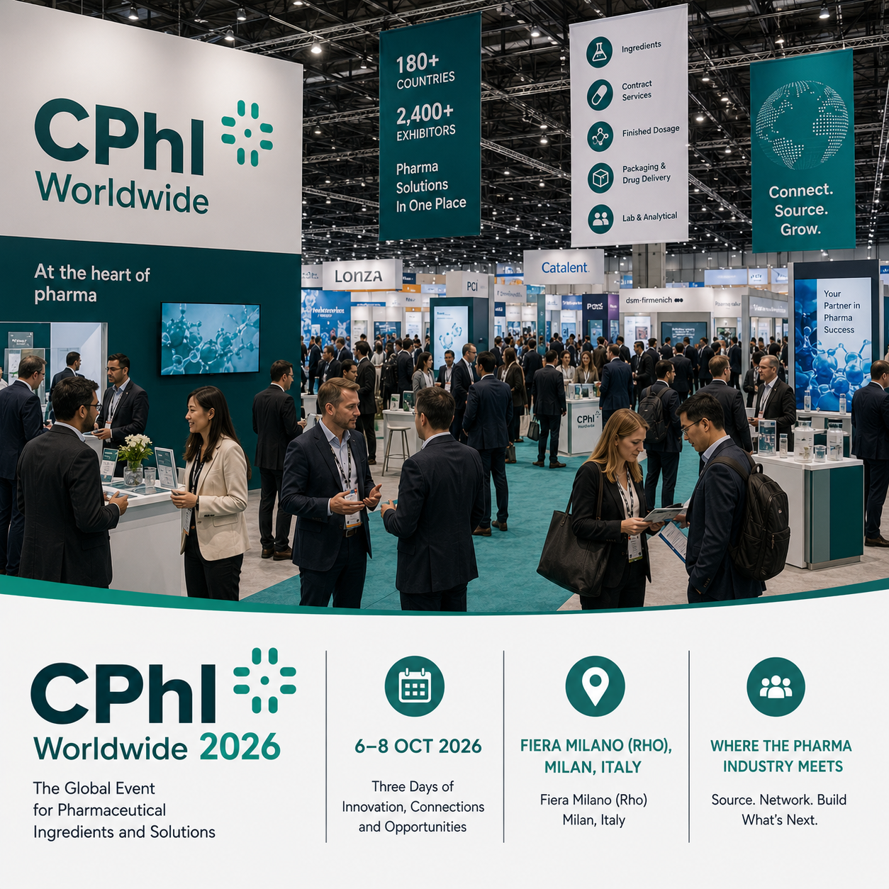 CPhI Worldwide 2026 Attendees List & Exhibitors List​