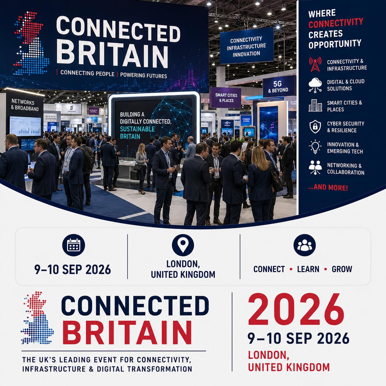 Connected Britain 2026 Attendees List & Exhibitors List