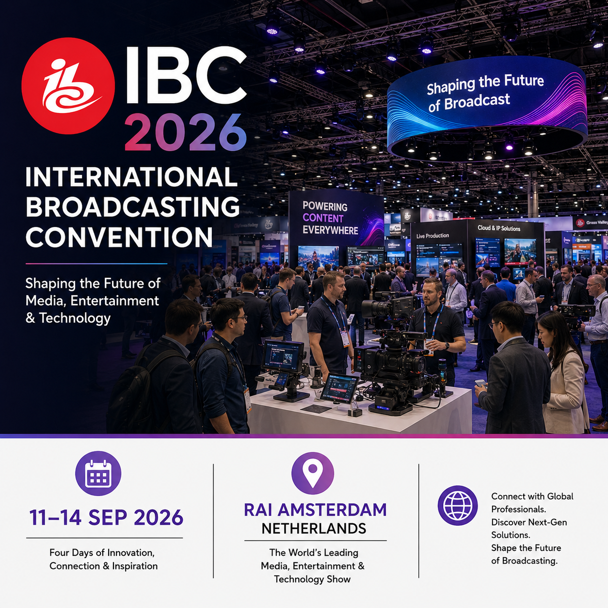IBC 2026 Attendees Email List & Exhibitors Email List​