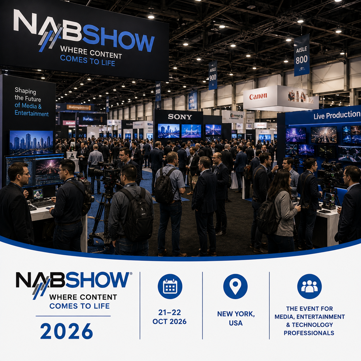 NAB Show 2026 Attendees List & Exhibitors List