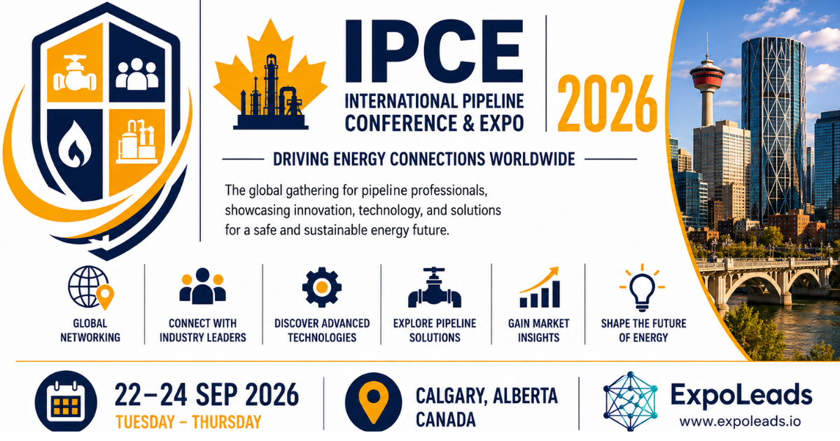 IPCE 2026 Attendees List & Exhibitors List for pipeline and energy professionals