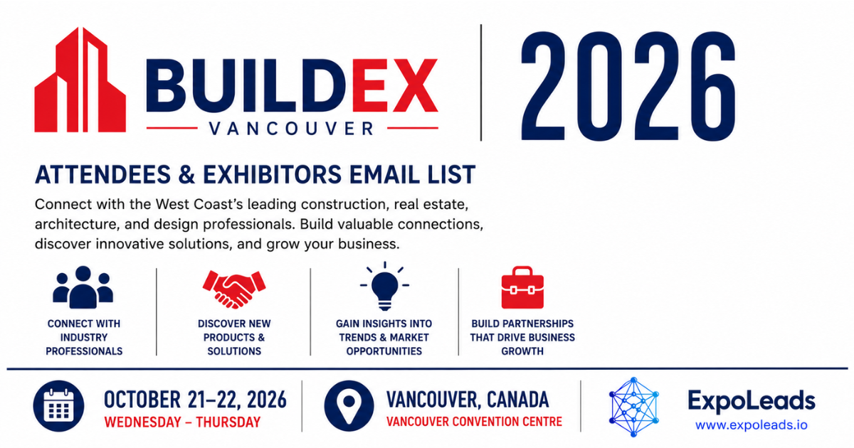 BUILDEX 2026 Attendees List & Exhibitors List