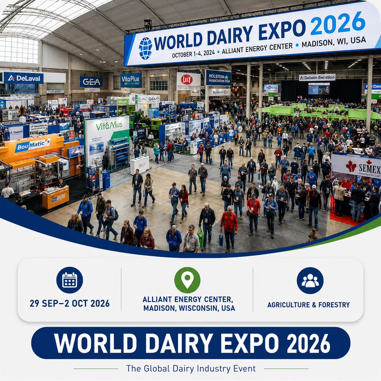 World Dairy Expo 2026 Attendees List & Exhibitors List
