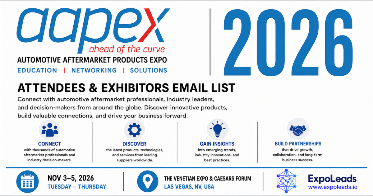 AAPEX 2026 Attendees List & Exhibitors List