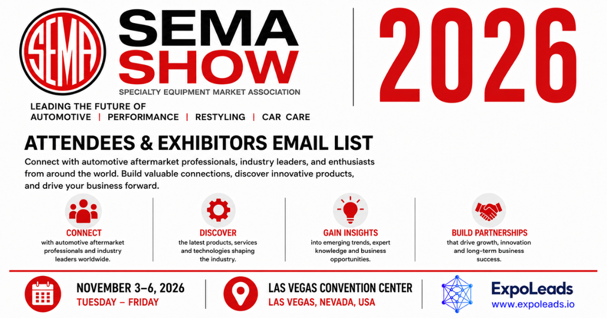 SEMA Show 2026 Exhibitors List & Attendees List
