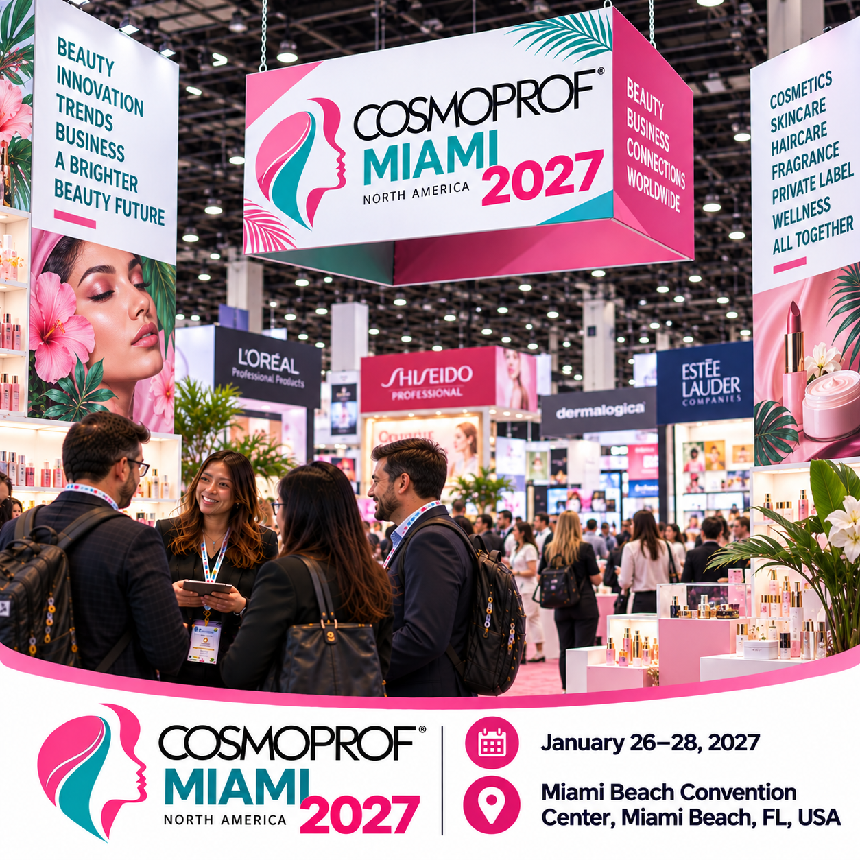 Cosmoprof North America Miami 2027 Attendees List & Exhibitors List