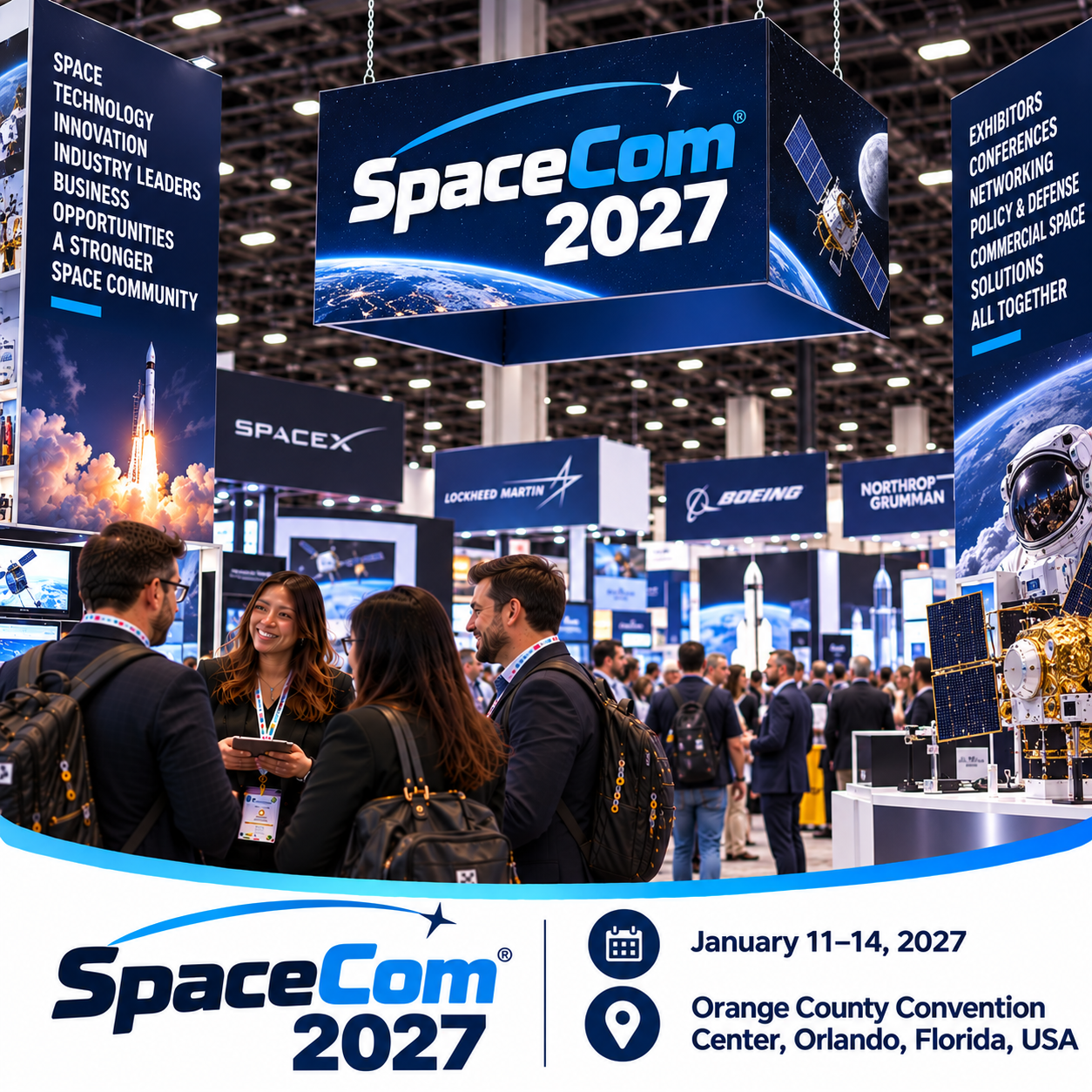 SpaceCom 2027 Exhibitors List & Attendees Email List