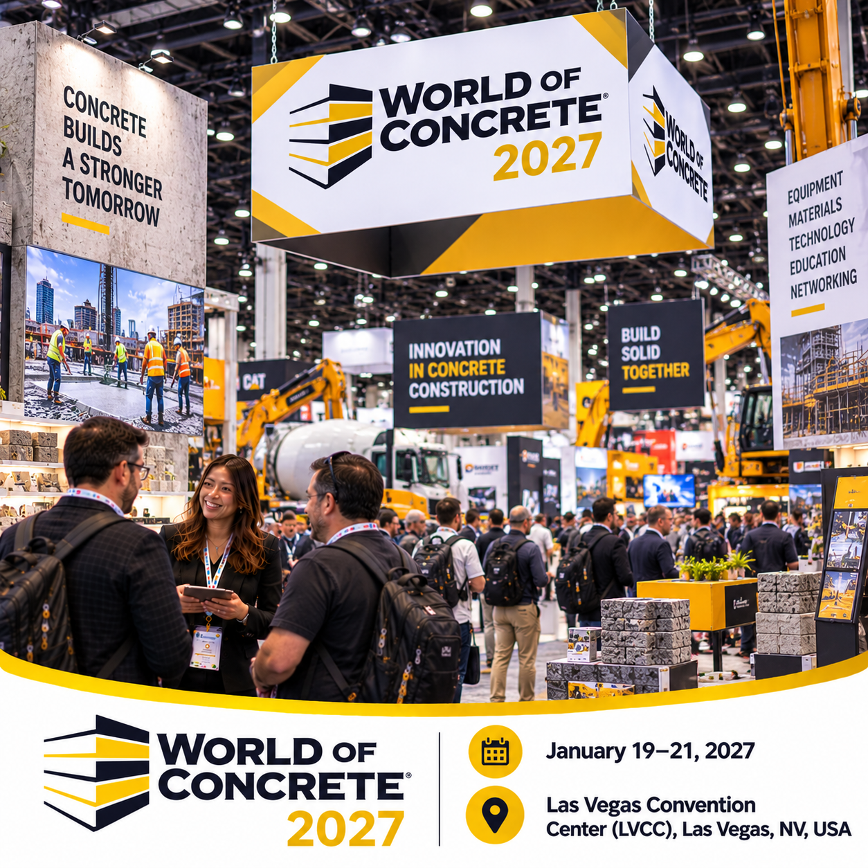 World of Concrete 2027 Attendees List & Exhibitors List