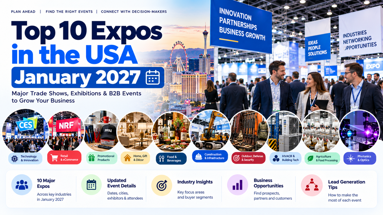 Top 10 Expos in USA January 2027 | Major Trade Shows