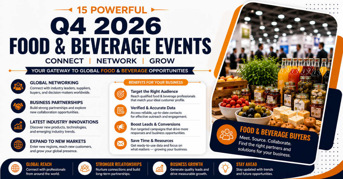 Food & Beverage Trade Shows in Q4 2026