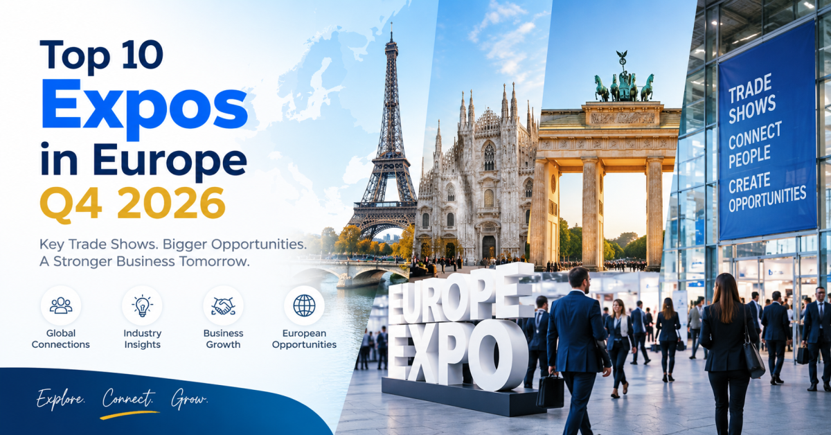 Top 10 European Expos in Q4 2026 | B2B Trade Shows & Events