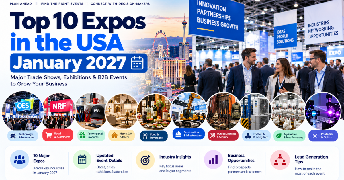 Top 10 Expos in USA January 2027 | Major Trade Shows